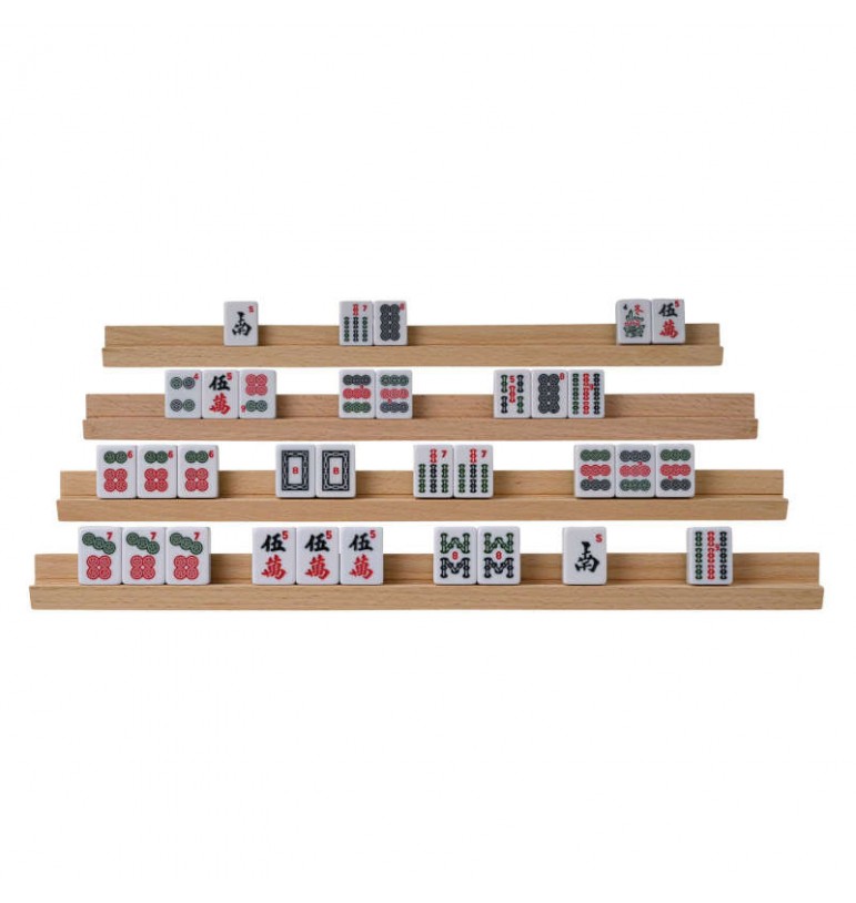 Réglettes tuiles Mahjong bois HETRE FSC dominos