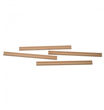 Réglettes tuiles Mahjong bois HETRE FSC dominos