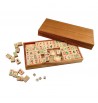 Jeu de Mahjong sans chiffre arabe en bois de Samena