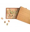 Jeu de Mahjong sans chiffre arabe en bois de Samena