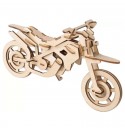 Maquette Motocross à monter en bois pièces découpe laser