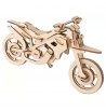 Maquette Motocross à monter en bois pièces découpe laser
