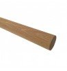Barre ronde lisse 30mmx1m en chêne massif