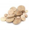 Capuchons cache-trou tailles essences bois