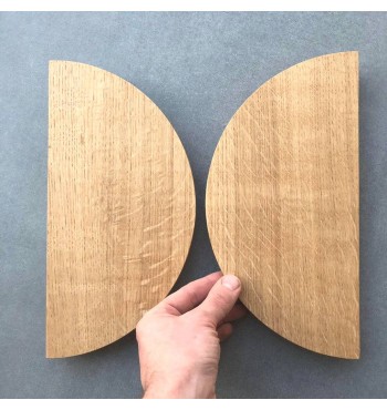 opposés papillon Poignées de placard  bois hêtre naturel