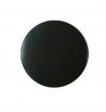 Patère ronde et plate 9cm en bois noir