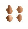Patères multiformes bois naturel hêtre