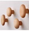 Patères multiformes bois naturel hêtre