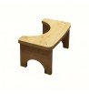 Tabouret WC physiologique lutte contre constipation bambou