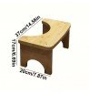 dimensions Tabouret WC physiologique lutte contre constipation bambou
