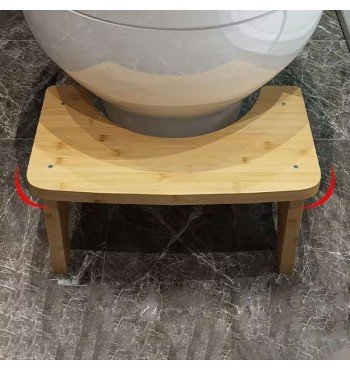 Tabouret WC physiologique lutte contre constipation bambou