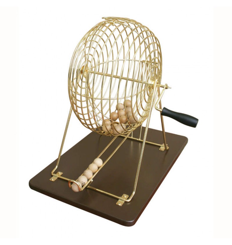 Moulin de Loto-Bingo avec 90 boules et tableau de contrôle