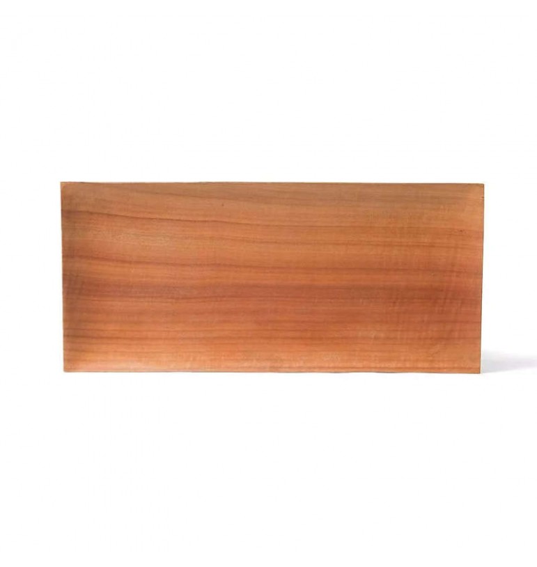 Assiette rectangle 28cm en bois de sawo