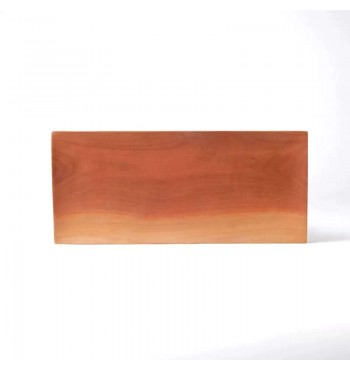 Assiette rectangle 28cm en bois de sawo