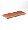 Assiette rectangle 28cm en bois de sawo