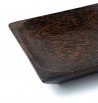 Récipient carré en bois de palmier