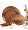 Assiette en bois d'acacia 20cm
