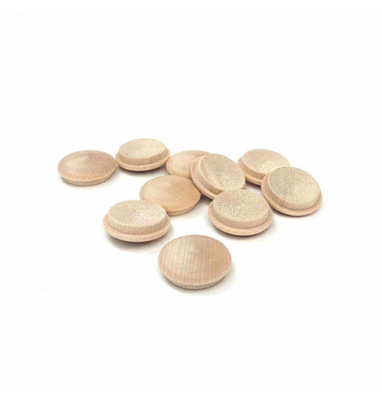 Capuchons cache-trou 25mm 10pcs BOIS érable