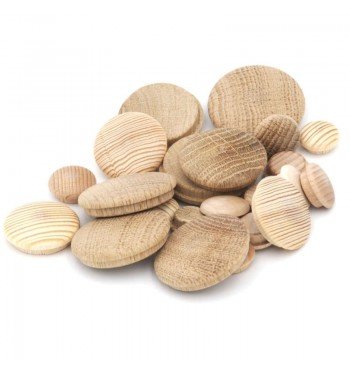 Capuchons cache-trou tailles essences bois