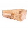 Poignée de meuble tiroir Trapèze 96mm bois chêne brut