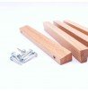 vis Poignée de meuble tiroir Trapèze 96mm bois chêne brut