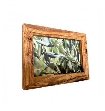 Cadre photo aimant BOIS olivier 10 X 15 cm PORTRAIT PAYSAGE