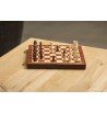 Jeu d'échecs pliant en bois de frêne 24 x 24 cm