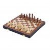 Jeu d'échecs pliant en bois de frêne 24 x 24 cm