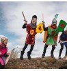 jeu enfants Bouclier Ecu Dragon 40cm avec poignées bois jouet