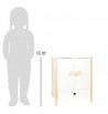 dimensions Armoire / Penderie de poupée en bois