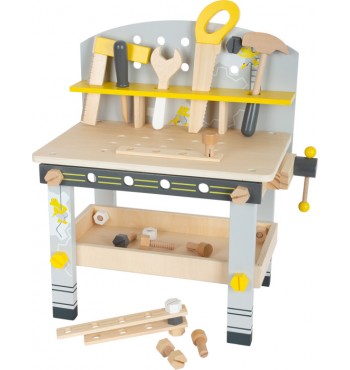 Etabli outils de bricolage en bois garçon
