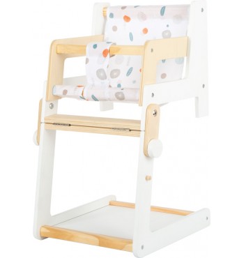 Chaise haute en bois et cannage en bois FSC®  Chaise haute poupee, Chaise  haute, Jouets de poupée