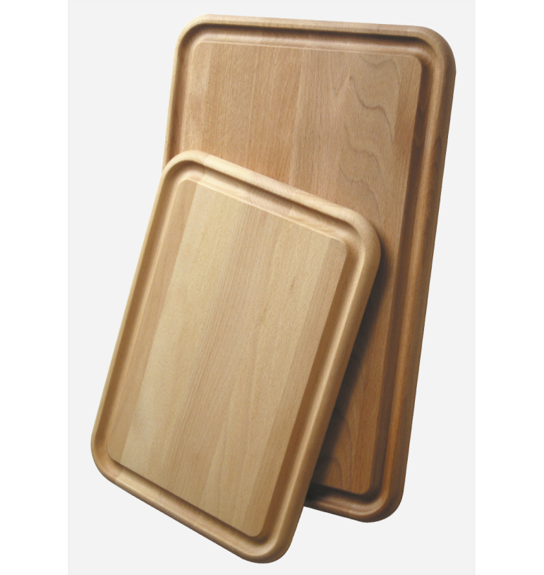 Planche à Découper Bambou Extra Large 43x32cm - Avec Rigole Et Compartiments Intégrés
