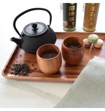 RITUEL Tasse à thé en bois de Khaya WOOD