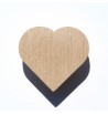 porte manteau patère bois de hêtre forme coeur