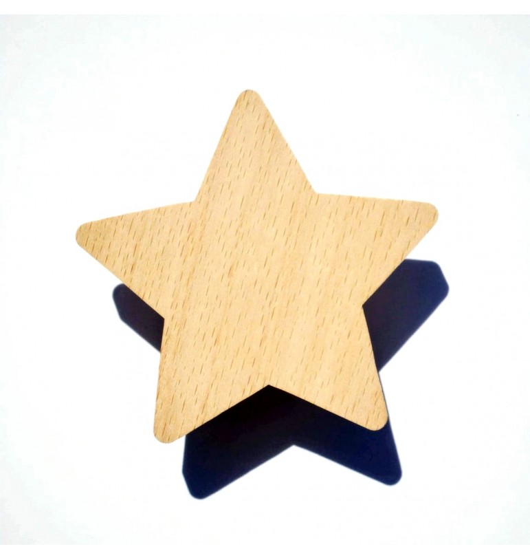 Porte-manteau ou Patère étoile bois hêtre