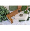 autocollant Porte-savon magnétique en bois olivier aimant sécher