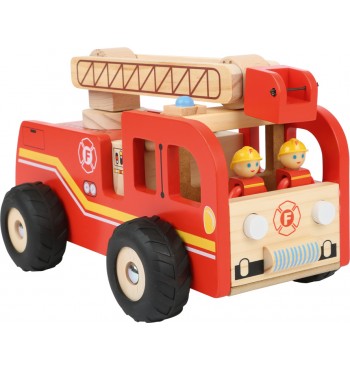 Camion de Pompier Bois Grande Echelle Bigjigs