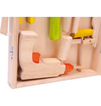 Boîte à outils de bricolage Perceuse en bois tournevis clés marteau scie