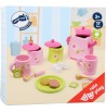 emballage Service à thé jouet pour enfants en bois théière tasses cuillère