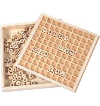 Créer des mots cubes lettres de alphabet Wood massif Scrabble