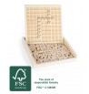 Créer des mots cubes lettres de alphabet Wood massif Scrabble FSC