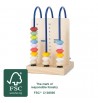 Boulier pour compter additionner soustraire en bois tables de multiplications