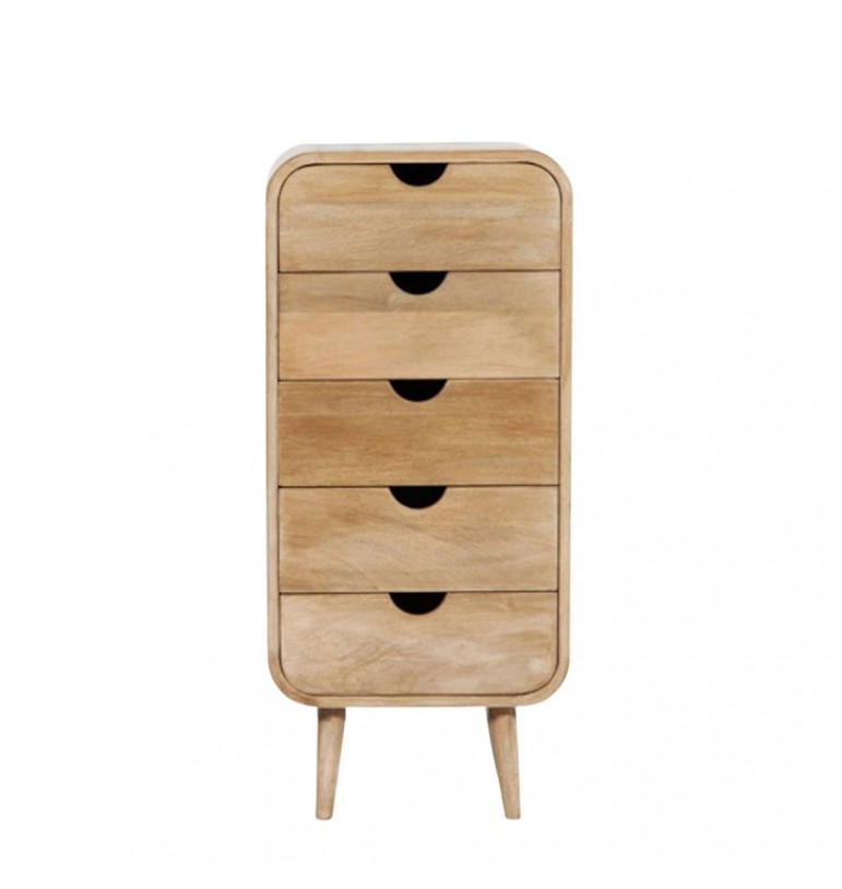 Petit meuble de rangement 5 tiroirs en bois en bois