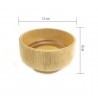 dimensions Bol en bois de bambou MASSIF déco