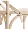 lanières Chaise en bois d'orme brossé massif et rotin style scandinave bohème