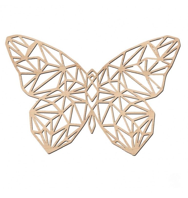 Papillon en bois à décorer - 7 cm - Forme en bois - Creavea