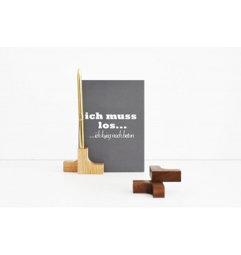 porte-stylo présentoir Aimants magnetes 2pcs en bois de hêtre massif