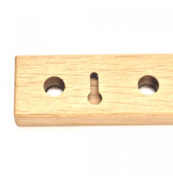 Barre range-clés aimanté en bois de frêne massif porte clefs