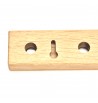 Barre range-clés aimanté en bois de frêne massif porte clefs